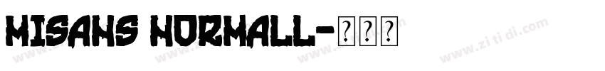 MiSans Normall字体转换